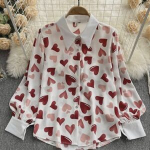 Korean Casual Short Sleeve Loose Fit Top