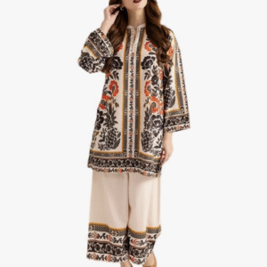 Women's Multi Digital Print Rayon Cord Set | Stylish Girls Cord set